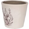 Clayre & Eef 6CEGTW0001XL Decoración Maceta Beige Marrón Ø 21x20 cm
