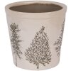 Clayre & Eef 6CENPT0001L Decoración Maceta Beige-Verde Ø 17x16 cm