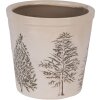Clayre & Eef 6CENPT0001L Decoración Maceta Beige-Verde Ø 17x16 cm