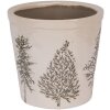 Clayre & Eef 6CETKG0001M Decoración Maceta Beige Verde Ø 18x16 cm