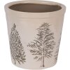 Clayre & Eef 6CETKG0001M Decoración Maceta Beige Verde Ø 18x16 cm