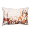 Clayre & Eef KT036.054 Funda de Cojín 35x50 cm Beige Naranja Country Style Bunny