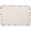 Clayre & Eef Q205.040 Manteles de Mesa 6 pzas Blanco Beige Medidas:48x32 cm Estilo Rustico