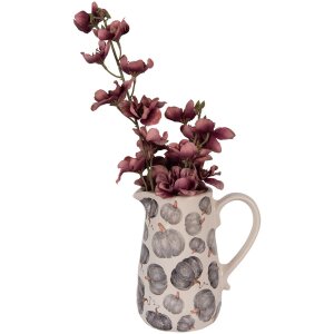 Clayre & Eef Jarra decorativa motivo calabaza 16x12x18 cm