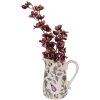 Clayre & Eef Jarra decorativa motivo vegetal 21x15x23 cm