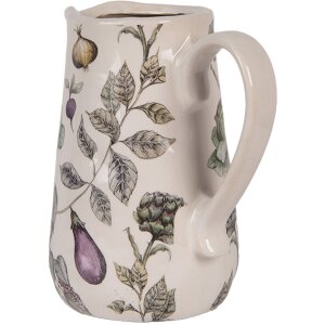 Clayre & Eef Jarra decorativa motivo vegetal 16x12x18 cm