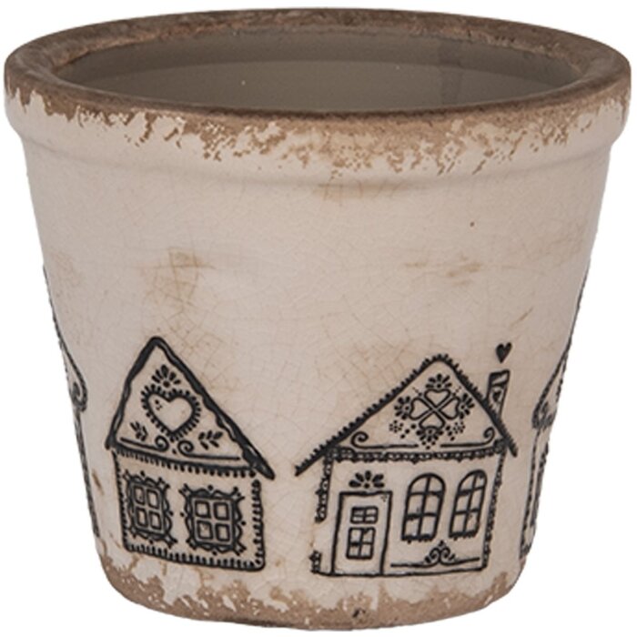 Clayre & Eef 6CE2123XS Maceta decorativa Ø 8x7 cm