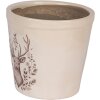 Clayre & Eef Maceta decorativa con motivo de ciervo 15x14 cm