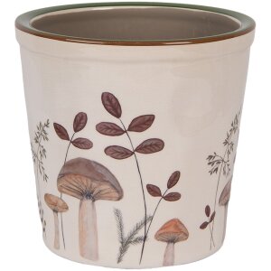 Clayre & Eef Maceta decorativa 17x16 cm beige y...