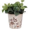 Clayre & Eef Maceta decorativa 17x16 cm beige y marrón