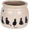 Clayre & Eef Maceta decorativa 16x13 cm beige y negro