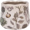 Clayre & Eef 6CETKG0001S Macetero Beige 14x12 cm Estilo Rústico Cerámica