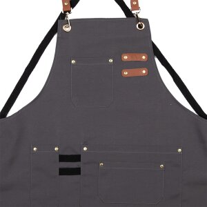 Clayre & Eef Delantal Gris 75x66 cm