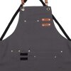 Clayre & Eef Delantal Gris 75x66 cm