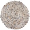 Clayre & Eef Aplique de pared Ø62 cm Gris Blanco Diseño Antiguo Hierro E27