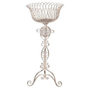 Clayre & Eef Soporte para plantas Metal Beige...