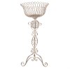 Clayre & Eef Soporte para plantas Metal Beige Ø39x85 cm Diseño Vintage