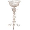 Clayre & Eef Soporte para plantas Metal Beige Ø39x85 cm Diseño Vintage