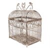 Clayre & Eef Jaulas decorativas 2 uds. Marrón-Beige Metal Antiguo 56cm 41cm