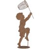 Clayre & Eef Figura decorativa Niño Metal Óxido 33x13x88 cm Estilo rústico