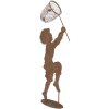 Clayre & Eef Figura decorativa Niño Metal Óxido 33x13x88 cm Estilo rústico