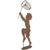 Clayre & Eef Figura decorativa Niño Metal Óxido 33x13x88 cm Estilo rústico