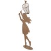 Clayre & Eef Figura Metal Niño con Red Marrón 39x13x87 cm