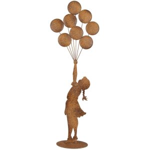Clayre & Eef Figura decorativa Niño con globos...