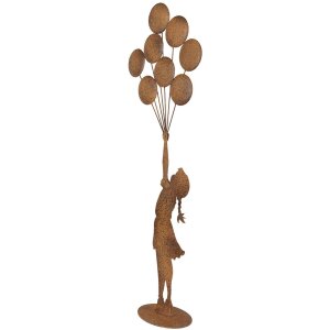 Clayre & Eef Figura decorativa Niño con globos...