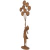 Clayre & Eef Figura decorativa Niño con globos metal óxido 80 cm
