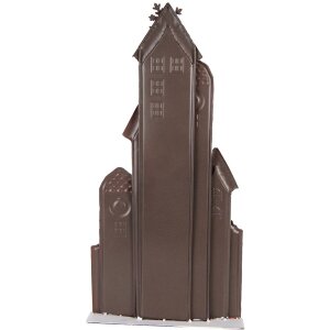 Clayre & Eef 5Y1379 Decoración Casas Navidad Roja 28x8x56cm Metal Estilo Rústico