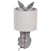 Clayre & Eef Lámpara de mesa Conejo Poliresina Marrón-Gris Ø20x43 cm