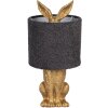Clayre & Eef Lámpara de Mesa Conejo Dorado E27 Ø 20x43 cm