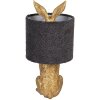Clayre & Eef Lámpara de Mesa Conejo Dorado E27 Ø 20x43 cm