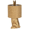 Clayre & Eef Lámpara de mesa Conejo con pantalla amarilla E27 Ø 20x43 cm