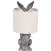 Clayre & Eef Lámpara de mesa Conejo E27 Ø 20x43 cm Marrón Beige