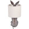 Clayre & Eef Lámpara de mesa Conejo E27 Ø 20x43 cm Marrón Beige