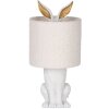 Clayre & Eef Lámpara de Mesa Conejo Blanco E27 Ø 20x43 cm