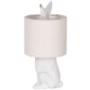 Clayre & Eef Lámpara de Mesa Conejo Blanco E27 Ø 20x43 cm
