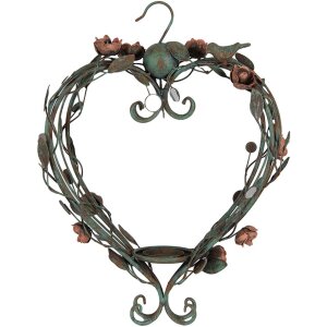 Clayre & Eef 5Y1341 Candelabro Corazón Metal...