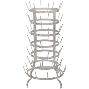 Clayre & Eef 5Y1362 Portatazas Gris 37x66 cm Metal...