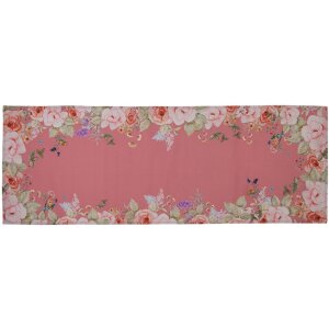 Clayre & Eef FFA64P Camino de mesa rosa 50x140 cm...