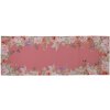 Clayre & Eef FFA64P Camino de mesa rosa 50x140 cm algodón flores pájaros