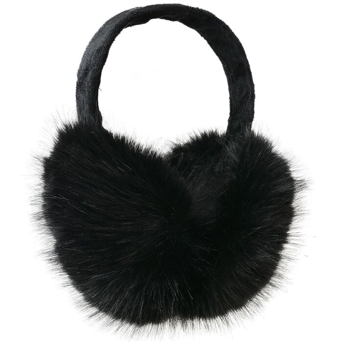 Juleeze JZEW0009Z Calentadores de orejas negros acolchados para invierno