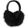 Juleeze JZEW0009Z Calentadores de orejas negros acolchados para invierno