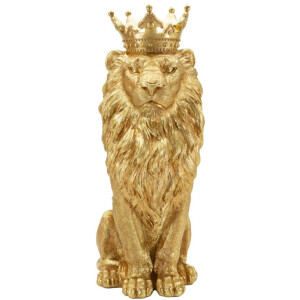 Mauro Ferretti Figura decorativa León Dorado 30x42x74 cm