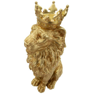 Mauro Ferretti Figura decorativa León Dorado 30x42x74 cm