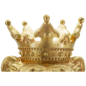 Mauro Ferretti Figura decorativa León Dorado 30x42x74 cm