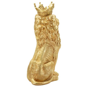 Mauro Ferretti Figura decorativa León Dorado 30x42x74 cm