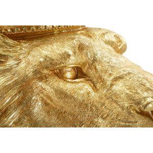 Mauro Ferretti Figura decorativa León Dorado 30x42x74 cm